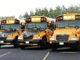 Yellow School Buses belonging to Aksamit Transportation, Inc.